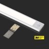 Oprawa podszafkowa V-TAC 2W LED srebrna czujnik ruchu ładowanie USB 40cm VT-8142 4000K 160lm